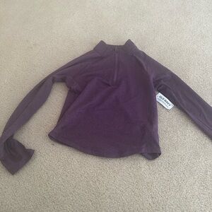 NWT girls active plum pullover
